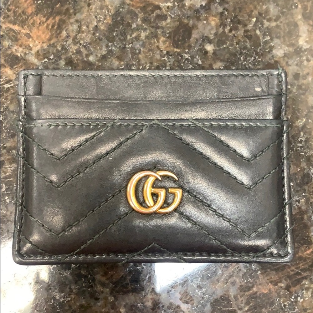 Gucci GG Marmount Matelasse Card Holder
